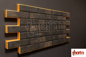 Фасадная клинкерная термопанель THERM ceramic - Scandiano Brown