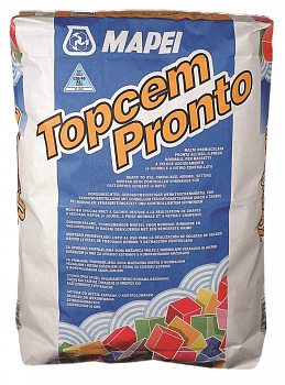 Быстросохнущий состав для плавающих и адгезивных стяжек Mapei Topcem Pronto, 1-60 мм, 25 кг